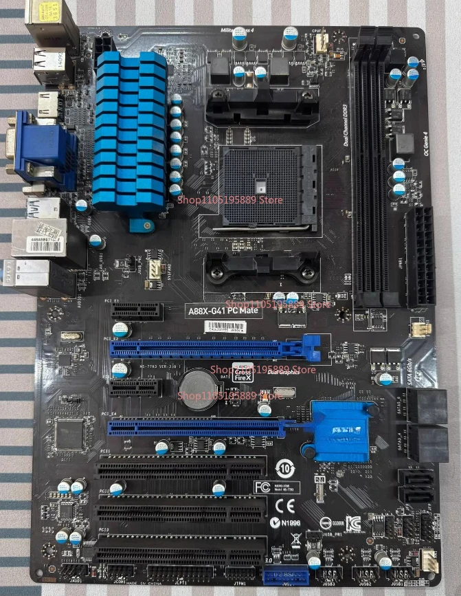 

Материнская плата MSI A88X-G41 PC Mate, интерфейс AM3+, поддержка процессоров AMD серии A, память DDR3