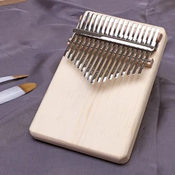DIY Kalimba Thumb Piano Kit 17 Tones Kalimba Thumb Piano Music Instrument High Quality Wooden Small Kalimba Assembly Kit