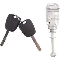 Front Left Door Lock Cylinder Barrel with 2 Keys for Peugeot 407 Citroen C4 2004-2011 Pic o 2006-2008