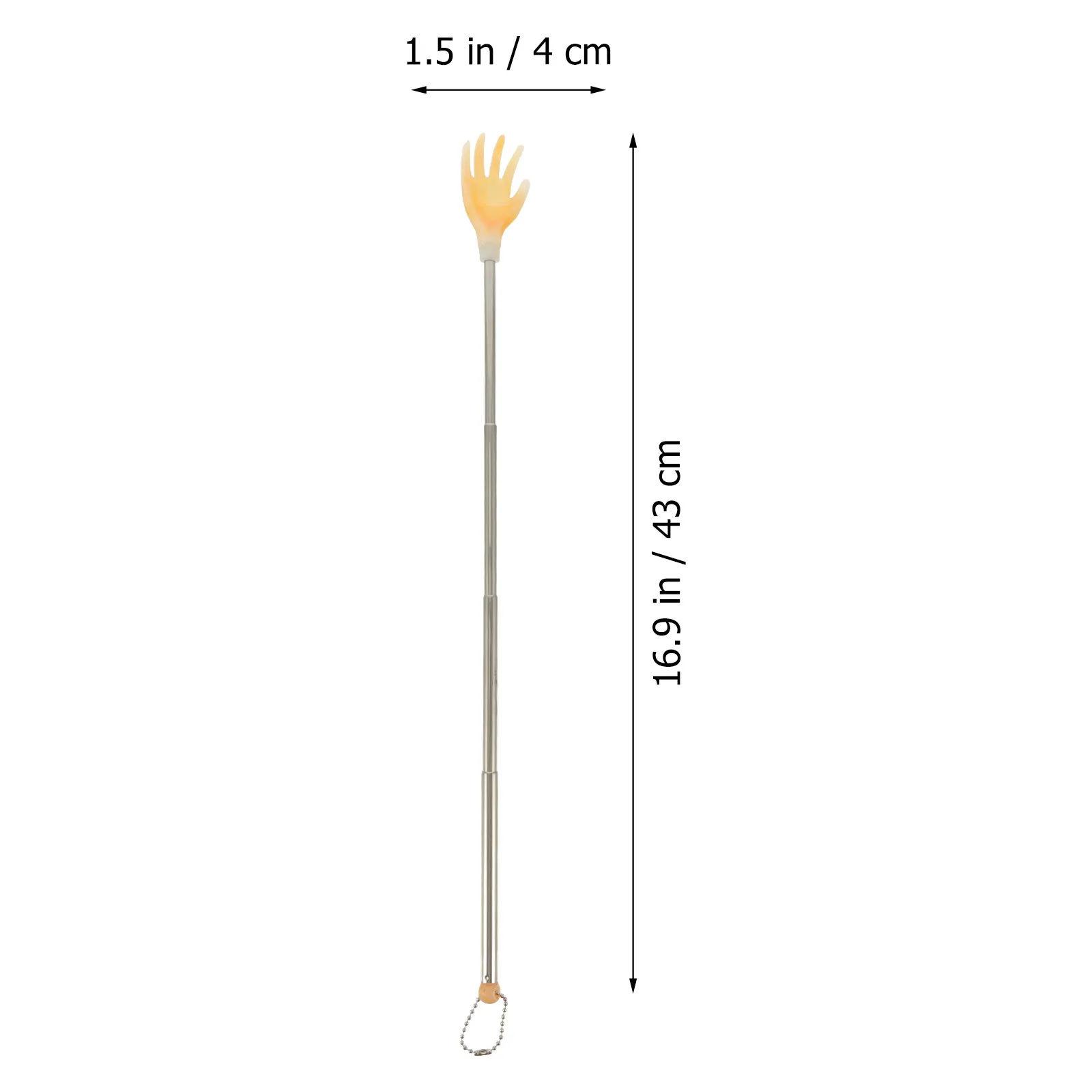 6Pcs Premium Stainless Steel Plastic Telescoping Back Scratcher for Itch Relief Long Reach Extendable Compact Portable