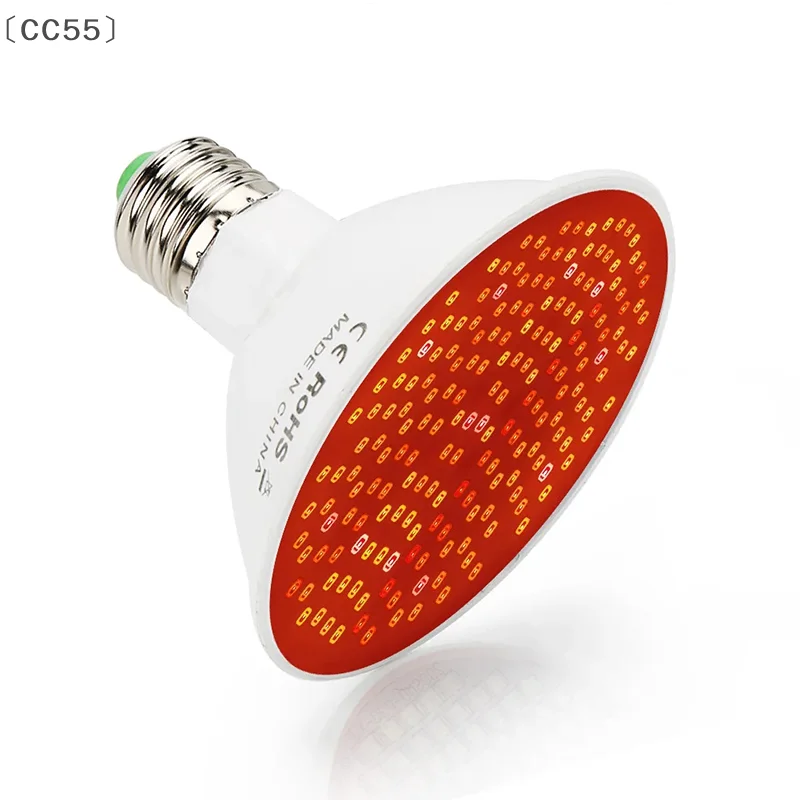 maveraCC55 bombilla de terapia de luz roja con Clip de lámpara LED 660nm rojo y 850nm dispositivo de terapia combinada por infrarrojos cercanos para el cuidado de la piel alivio del dolor
