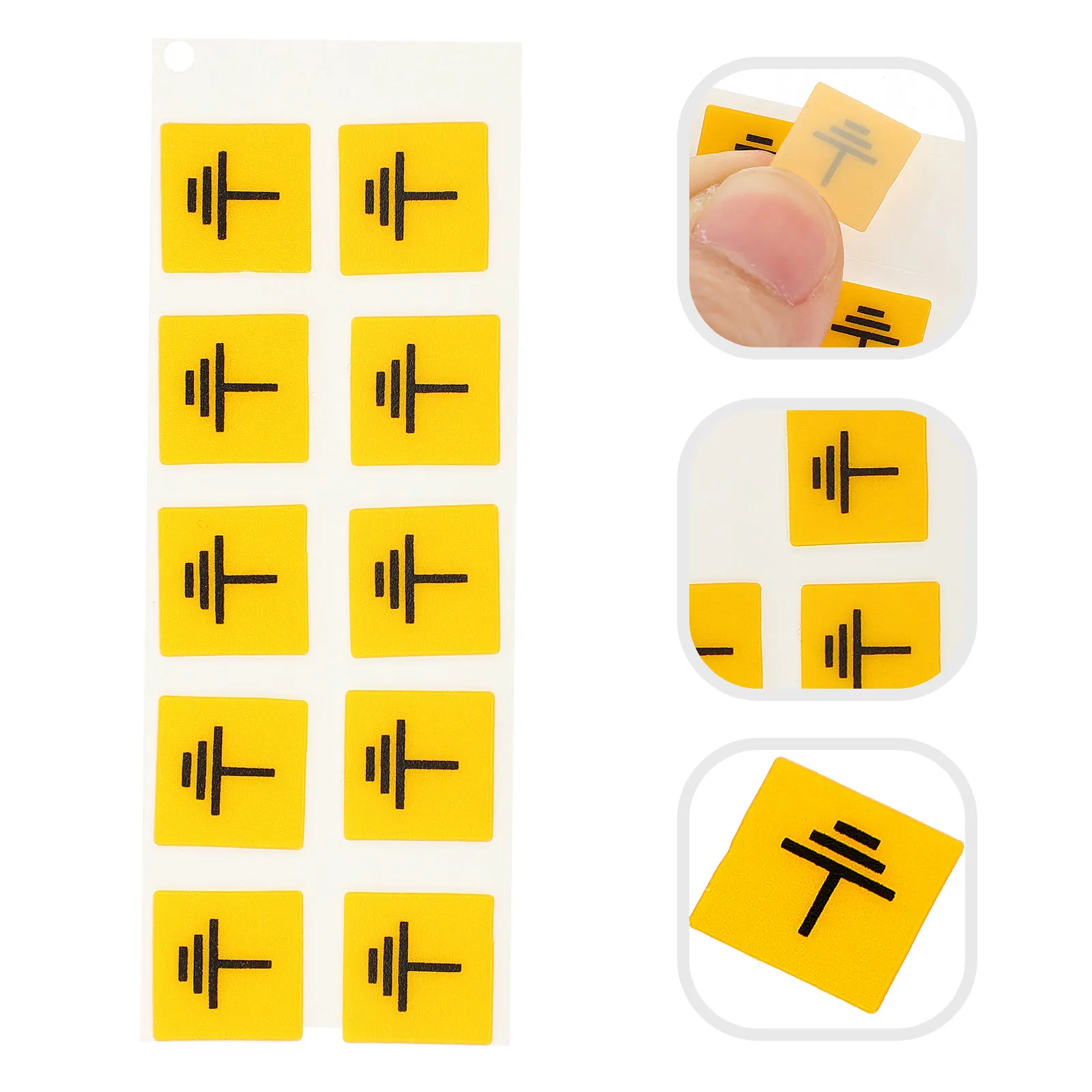 

Наклейки-предупреждения о заземлении (10 шт.): Простой дизайн, легкие, надежные, для оборудования, предупреждающие о электрическом токе, для безопасности электрических машин