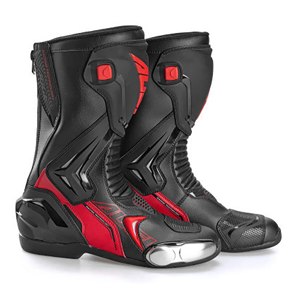 Motorcycle Boots Man Waterproof Studded Boots Wear-Resistant Motocross Boot Anti-Slip Motorcycle Equipment Anti-Fall