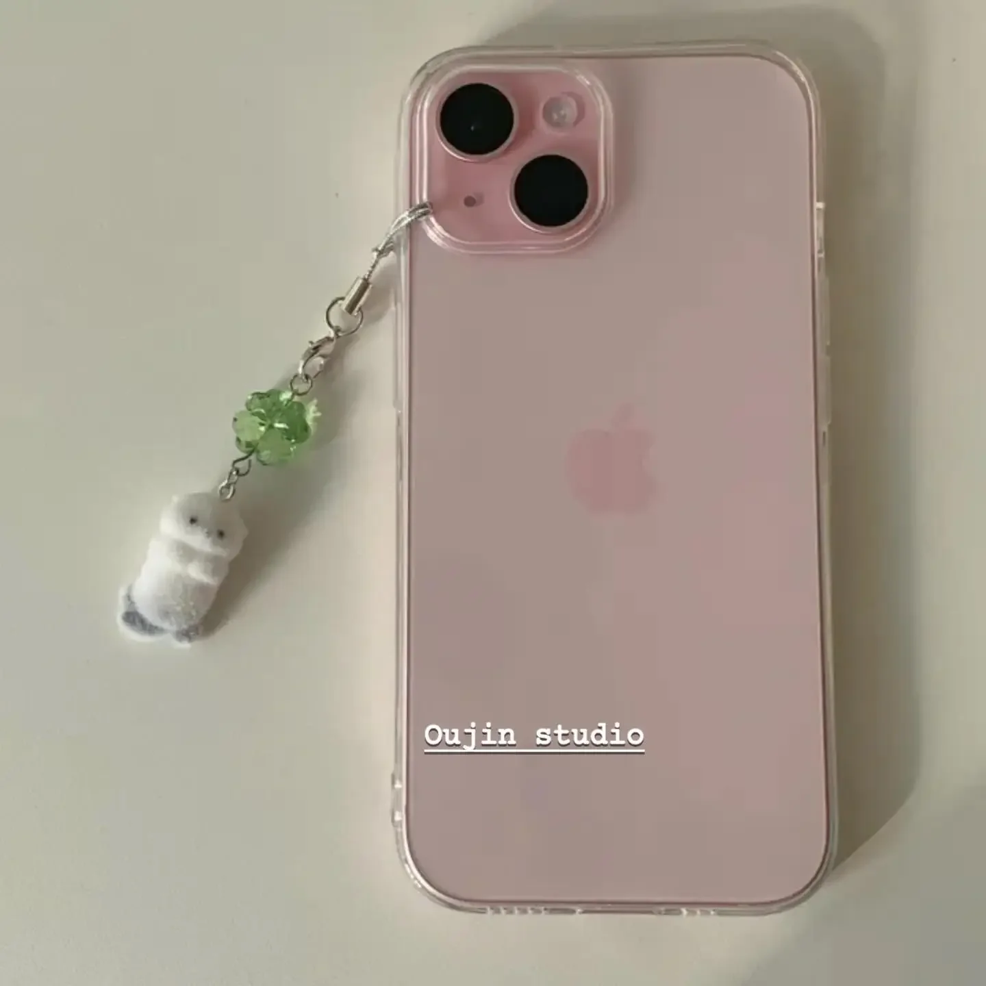 Ins Korea New Anime Phone Charms Pendant Kawaii Four Leaf Cases For iP 16 CCD Camera Keychain Cute Haise Schoolbag Y2K Gift