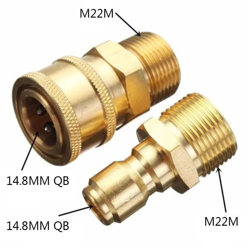 

Home & Garden Home & Living Adapter Adapters pressure washer washer coupling Quick Release m22 pressure washer nozzle tip