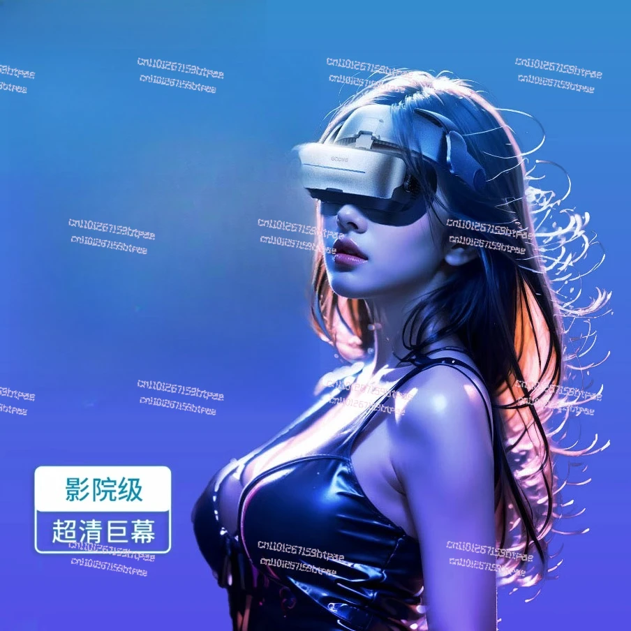 Dual‑Eye 3D Giant Screen Head‑Mounted Display, HD Wearable Virtual Reality Monitor for Immersive Viewing Experience