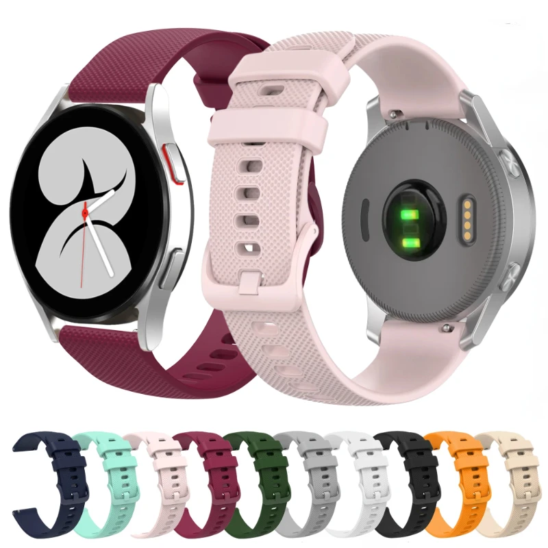 

20mm/22mm Silicone Strap for Samsung Galaxy Watch 6/5/4/3 Huawei Watch 4/3 Pro/GT4 Bracelet Wristband for Amazfit GTR 4/GTS Belt