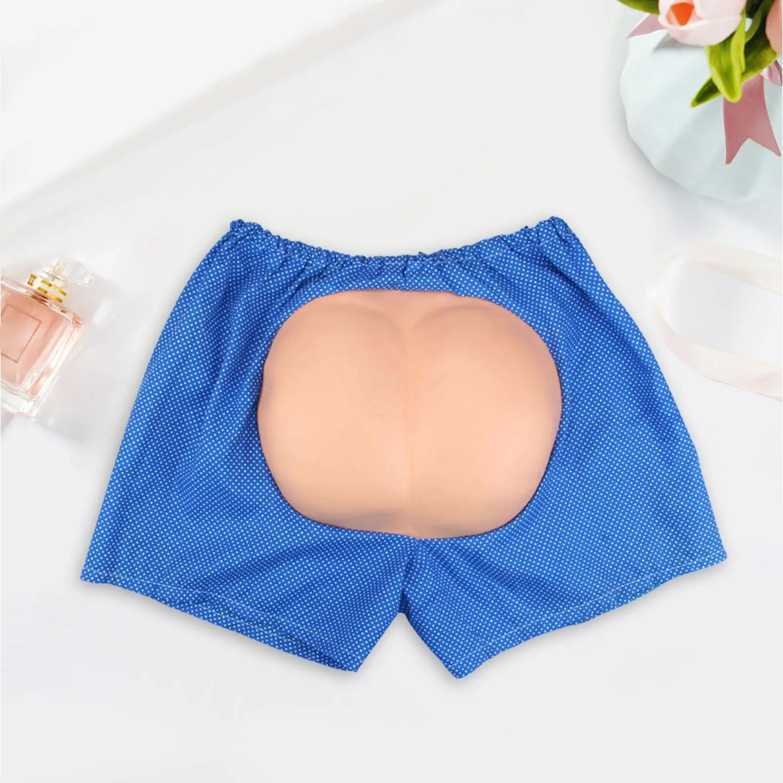 Día de los Inocentes divertidos pantalones cortos de trasero falso accesorios de broma elásticos disfraces para fiestas en la playa decoración de Carnaval de Halloween