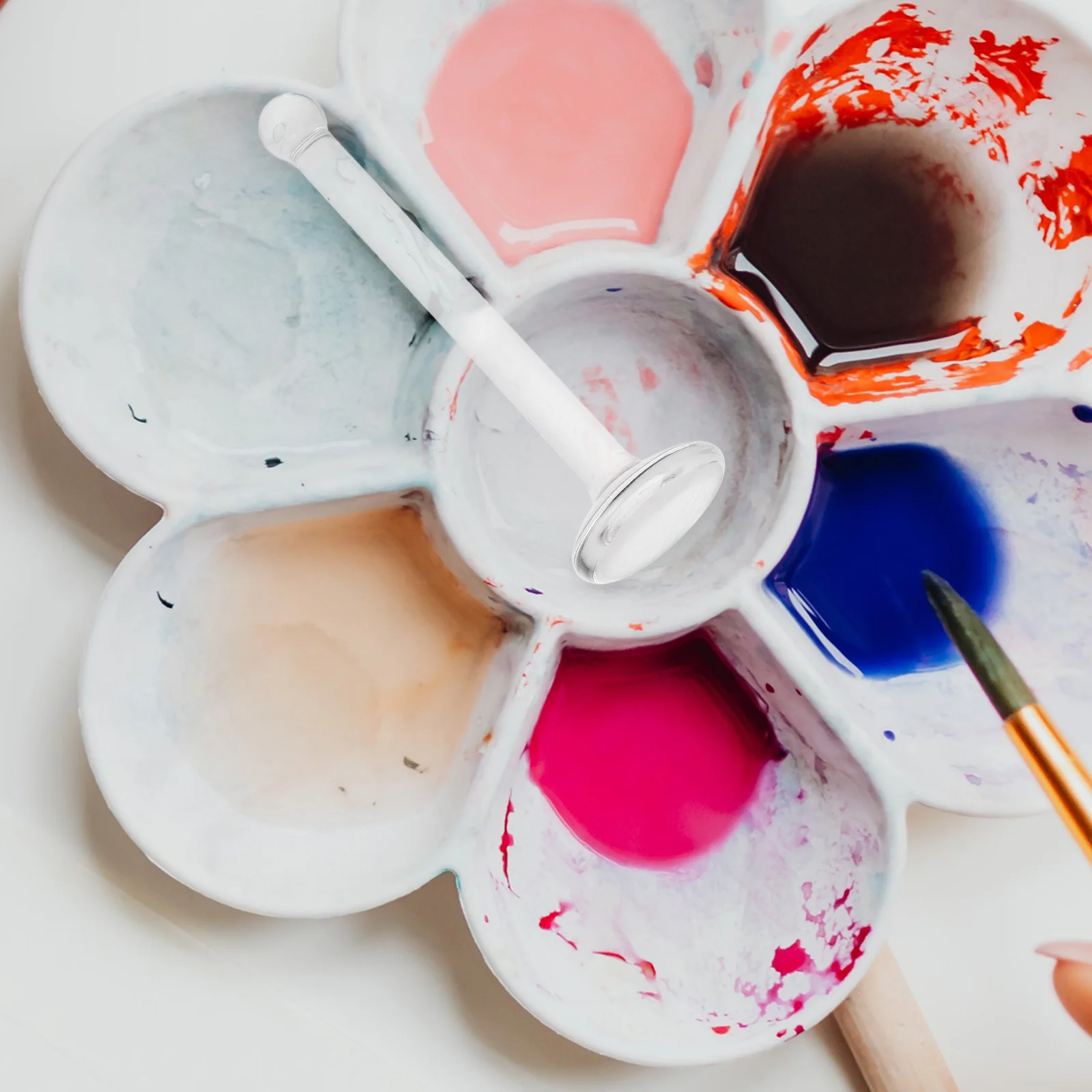 دليل الصباغ طحن مدقة عالية الشفافية الزجاج مولر للرسم الزيتي المائية خلط كفاءة الفنان أداة تجليخ