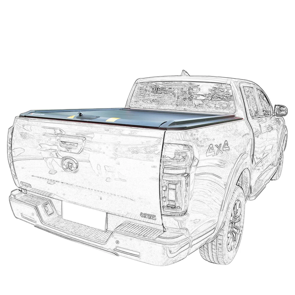 

Высокопрочный материал, крышка Tonneau, ручной электрический вариант, грузовик, кровать, твердая крышка, ролик с черным покрытием для внедорожного пикапа