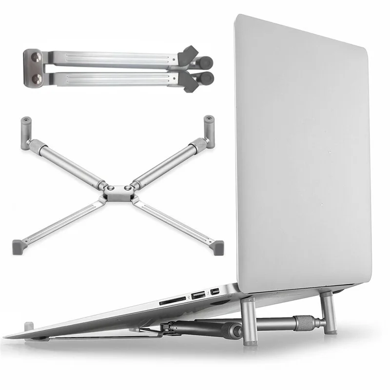 Laptop Stand Portable Aluminum Alloy Multi-Function Foldable Telescopic Live Online Class Cooling Base Bracket