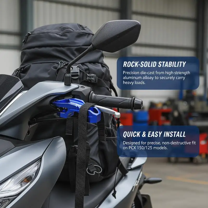 Motorcycle Handlebar Hook High Quality Aluminum Storage Hook for PCX 125 150 160 Scooter Custom Tuning Parts