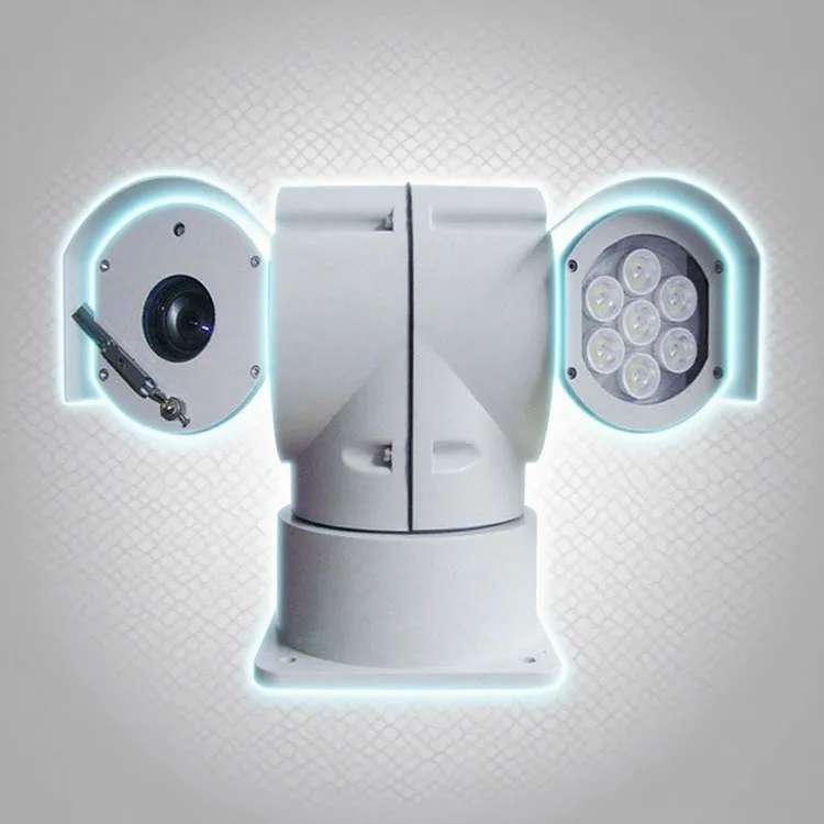 كاميرا PTZ للشبكة عالية الوضوح مثبتة على السيارة 360 درجة ° سيارة دورية سقف التصوير الحراري الدوارة #2