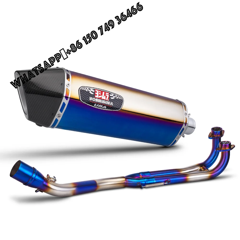 TMAX 500 Tmax530 2008-2016 Motorcycle Exhaust Full System Modified Header Front Link Pipe for Yoshimura Exhaust Carbon Muffler