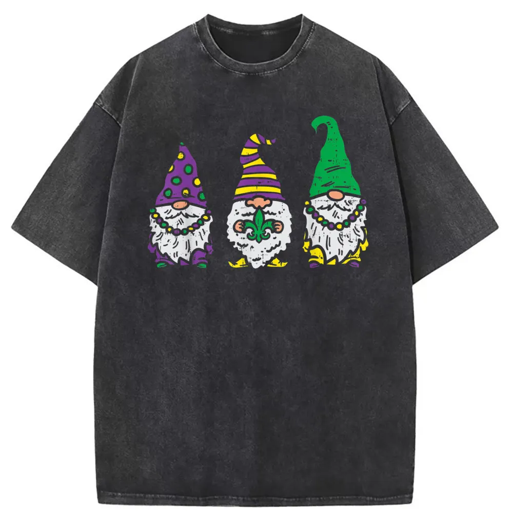 Three Nordic Gnomes Jester Beads Retro Printed Long Sleeve Tshirts Men Summer Autumn Mens Sweatshirts Comics Tshirt Oversized