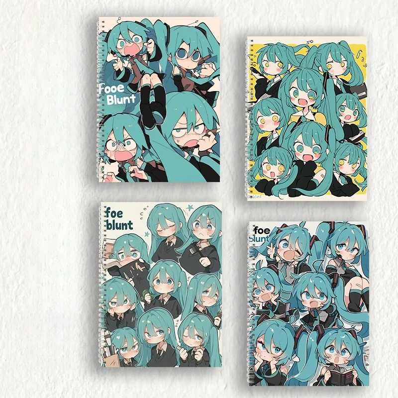 Hatsune Miku Sketch Pad B5 A4 8K libro de dibujo de papel grueso de varios tamaños para lindos juguetes clásicos de práctica de arte de Anime
