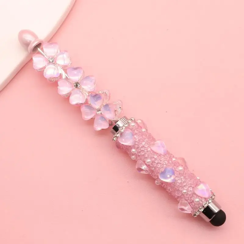 Multifunctional Ballpoint Pens Office Study Supplies Touch Screen Pen Gift Creative Bead Ballpoint Pen Capacitive Touch Writing