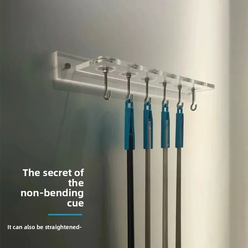 Wall-mounted Billiard Club Hanger Rubber Rod Hanger Straightening and Correcting Bracket Acrylic Billiard Club Wall Hanging Rod