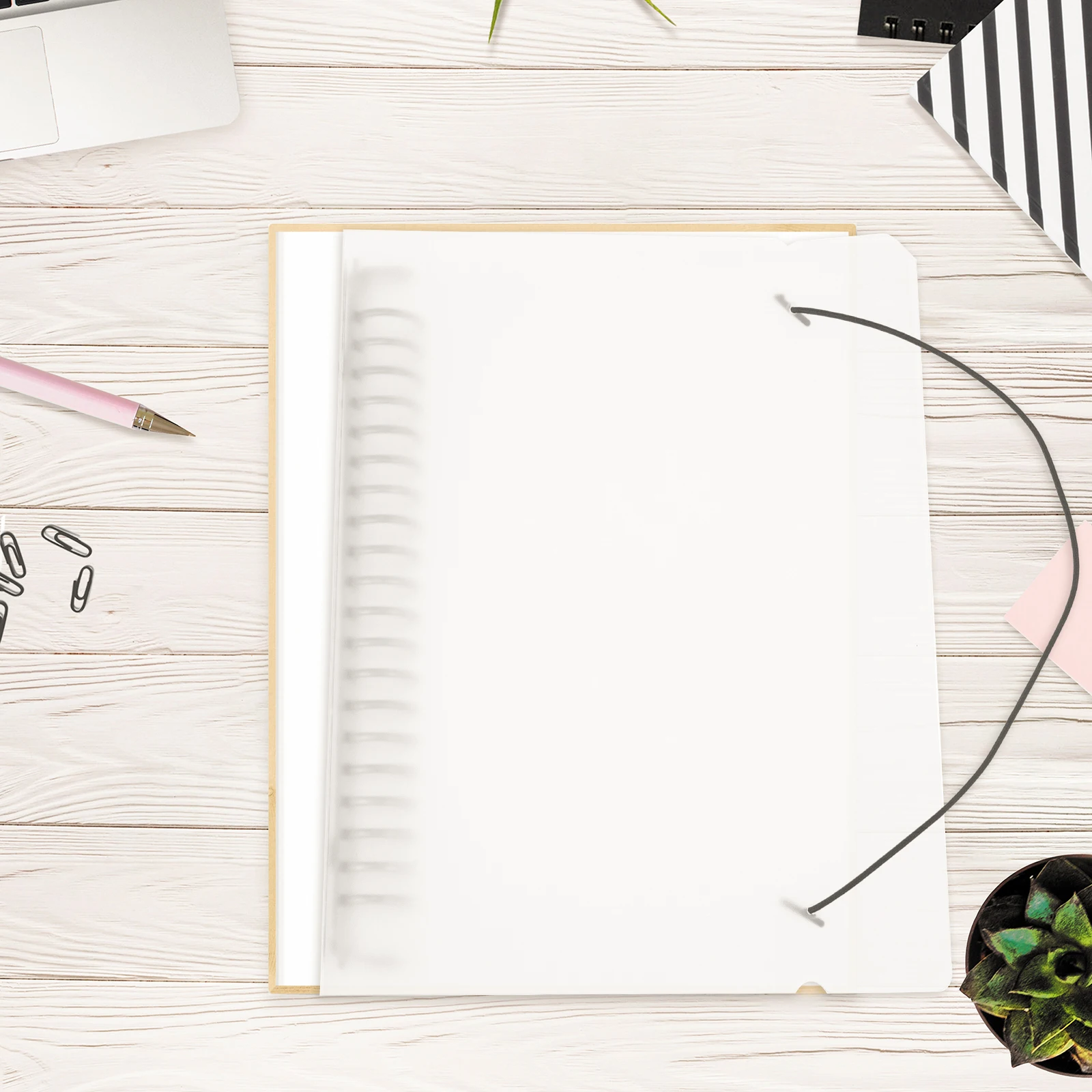 

Handbook Binder Cover Translucent PP Notepad Protector Exquisite Crafted Long Lasting Smooth Surface Easy Clean