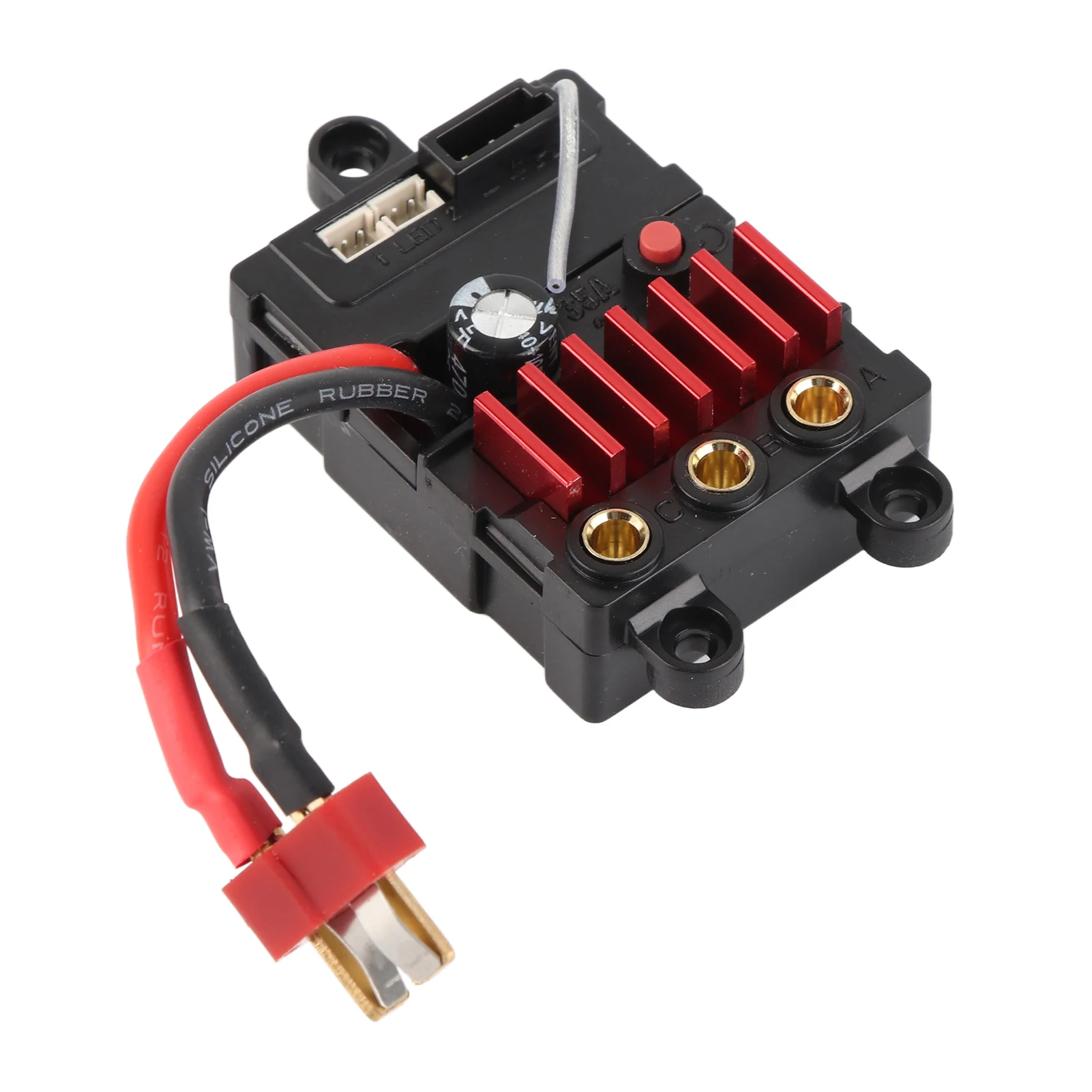 

RC Integrated Brushless ESC 2S Brushless ESC Controller 35A Plastic Strong Heat Dissipation Anti Dust for 16101 RC Car