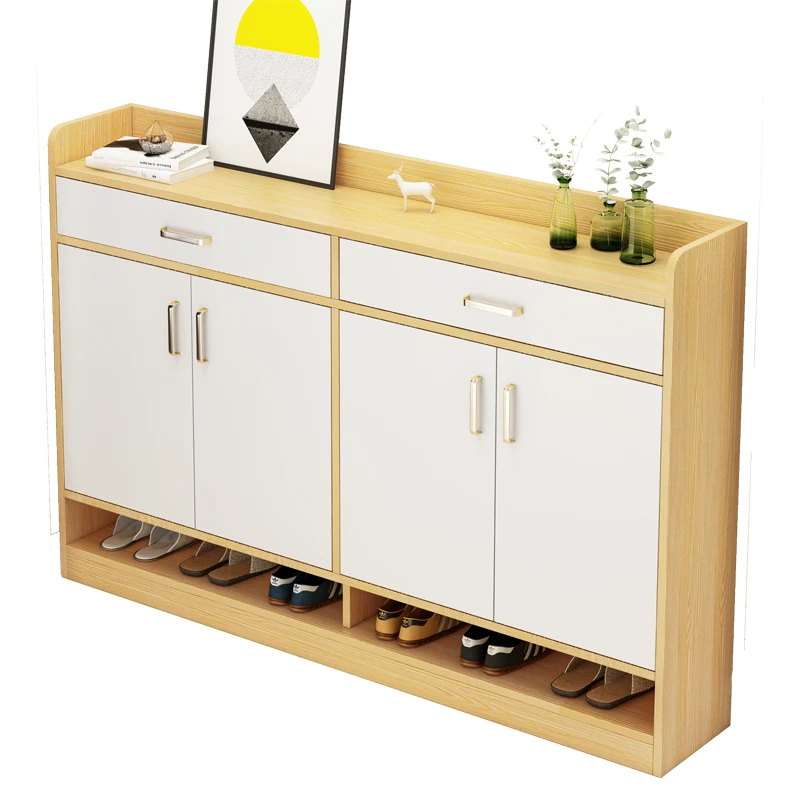 

Large capacity foyer drawers with multiple layers for simple storage at home doorstep, simple dustproof shoe cabinet