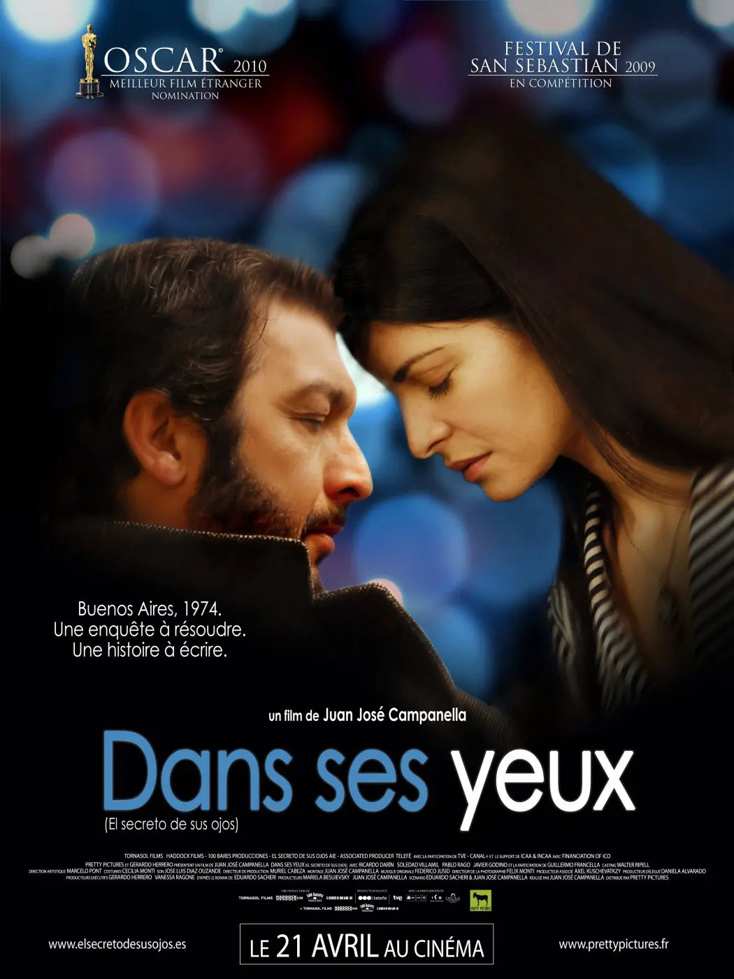 Movie The Secret in Their Eyes SILK POSTER Wall painting