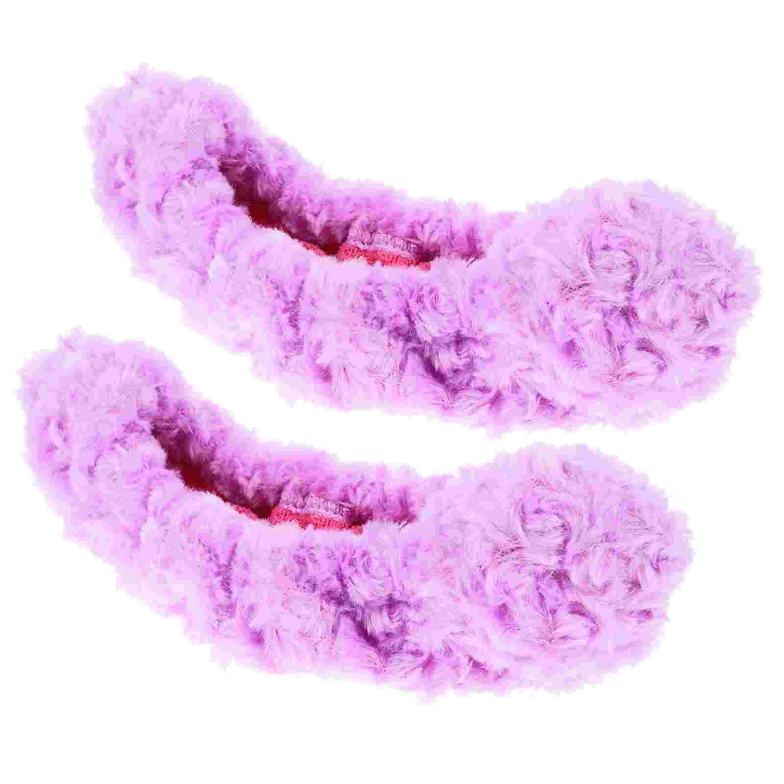 Roller Skate Set Blade Professional Skates Guards Safety Mask Purple Polyester Child