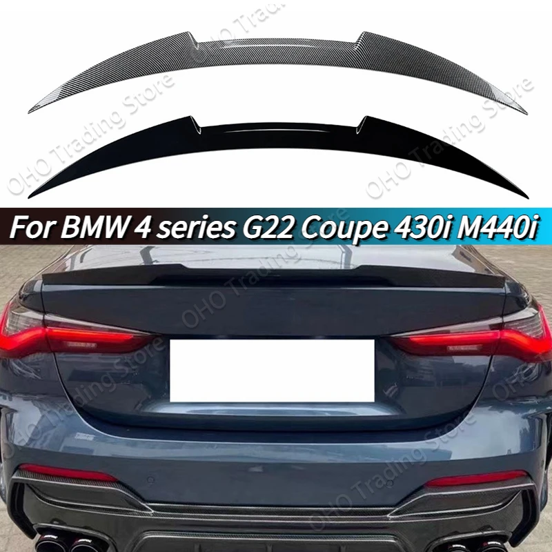 

M4 Style Car Rear Roof Trunk Spoiler For BMW 4 series G22 Coupe 430i M440i 2-Door G82 M4 2021-2024 Tail Wing Boot Lip Body Kit