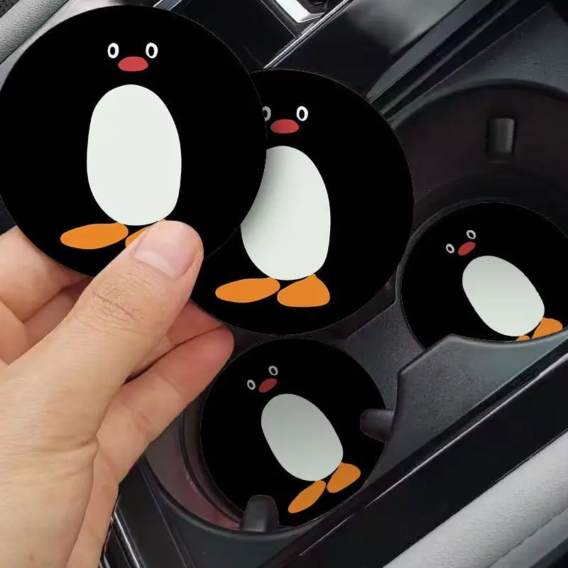 Penguin Car Cup Coasters 2