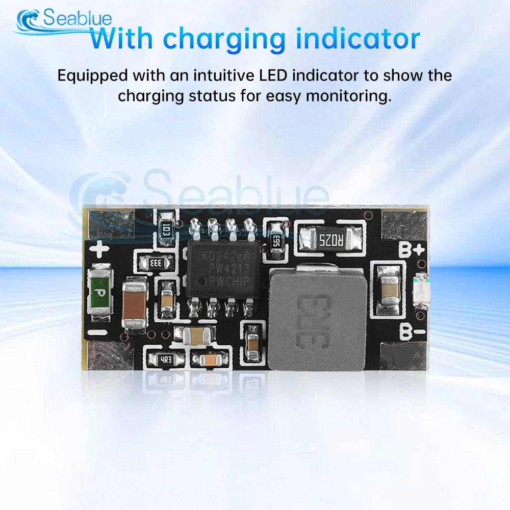 DC 5-15V 2A 18650 21700 Lithium Battery Charging Boost Module With LED Indicator Light For 9V 12V 15V Input Vlotage