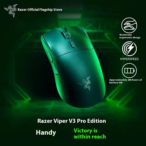 Imagen 2 del producto Ratón inalámbrico ligero para juegos prodRazer Viper V3 Pro, genuino, para cuadernos, diseño ergonómico de 2,4G, periférico de ordenador Esports