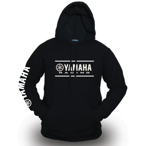 Genuino Yamaha Moto Racing Extreme Biker Motocross SBK Sudadera con capucha negra