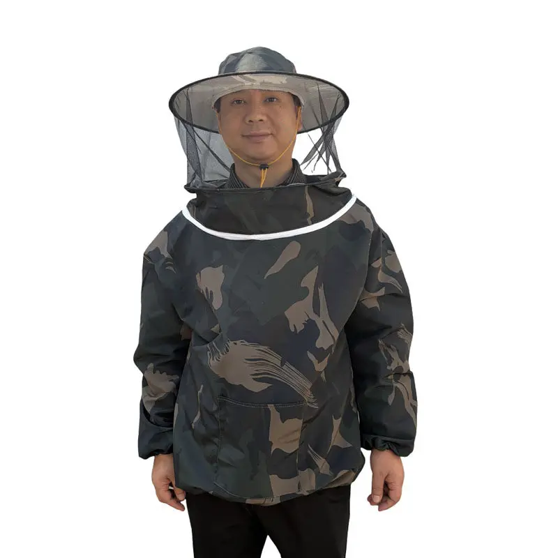 Beekeeper Suit Jacket Beekeeping Protective Clothes Suit Practical Protective Beekeeping Clothing Veil Dress With Hat Equip Suit