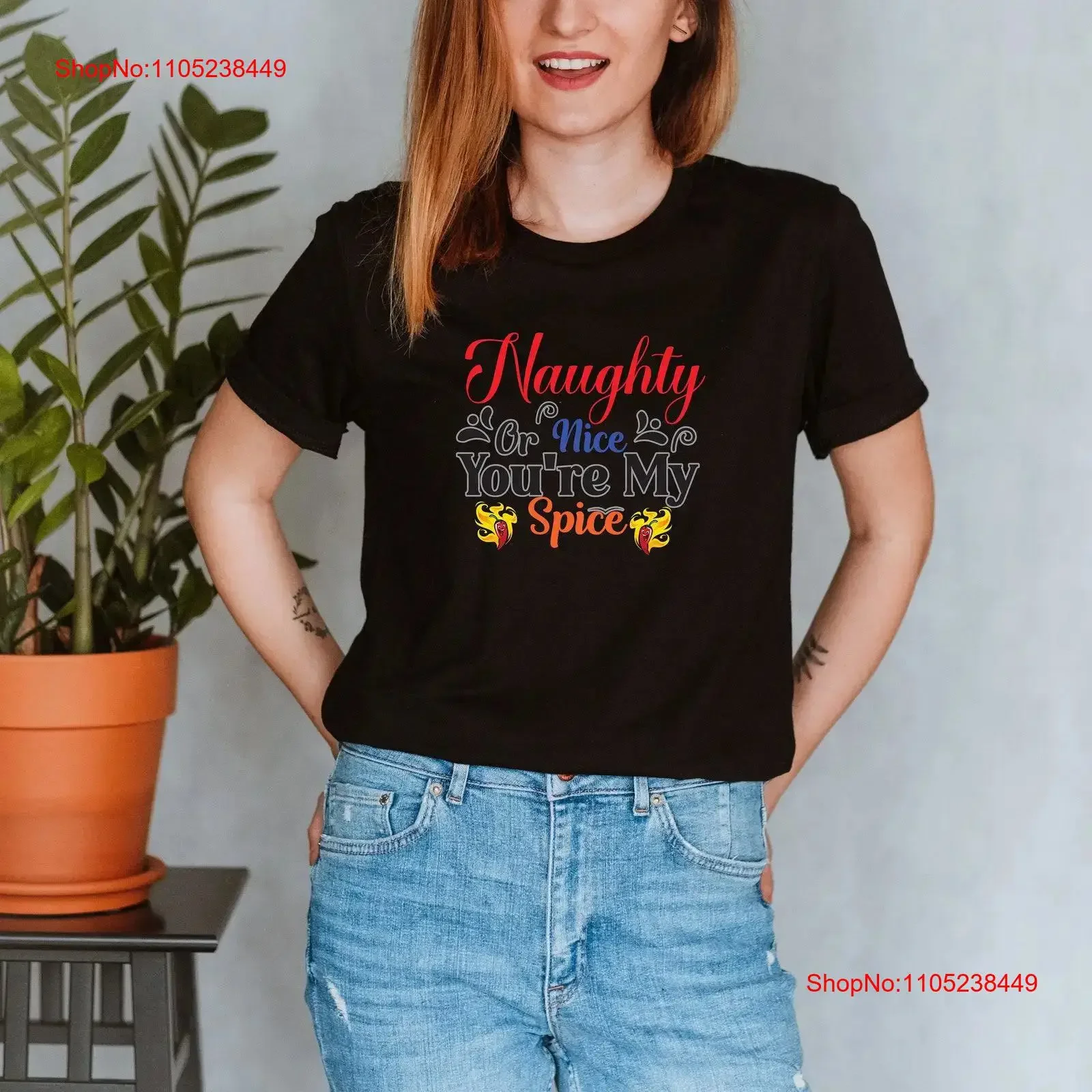 Naught Or Nice You're My Spice T Shirt Inspirational Motivational Funny TS000103 vintage Washed designer clothes Casual homme