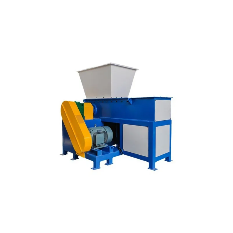 Fully Automatic Single-Axis Shredding Machine Plastic Pipe Solid Waste Garbage Small Rubber Crusher Equipment Factory