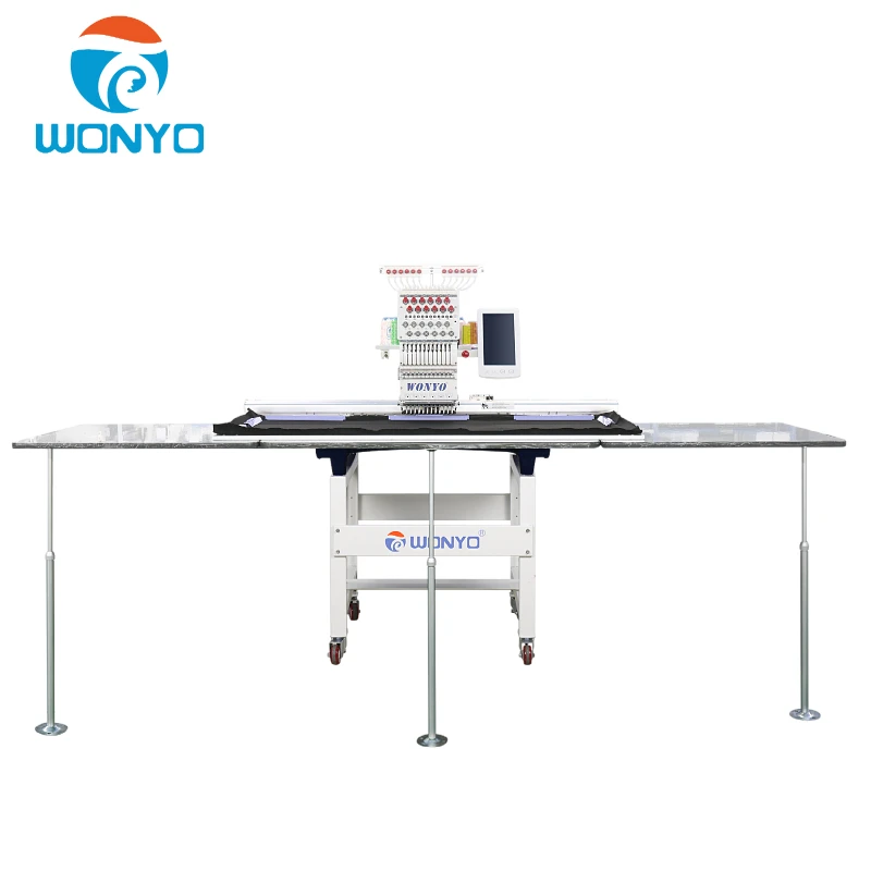 Servo Motor China New Flat Computerized Embroidery Machine for Cap/Shirt/Shoes with CE Certification and 2-Year Warranty