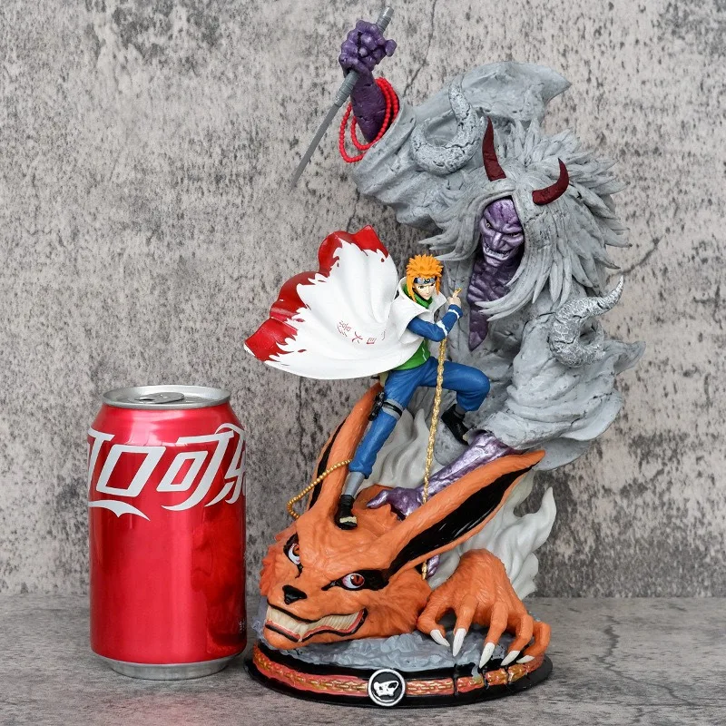 23cm naruto minato namikaze quarta hokage figura de ação shiki fujin anime modelo ornamento de mesa colecionável presente de natal