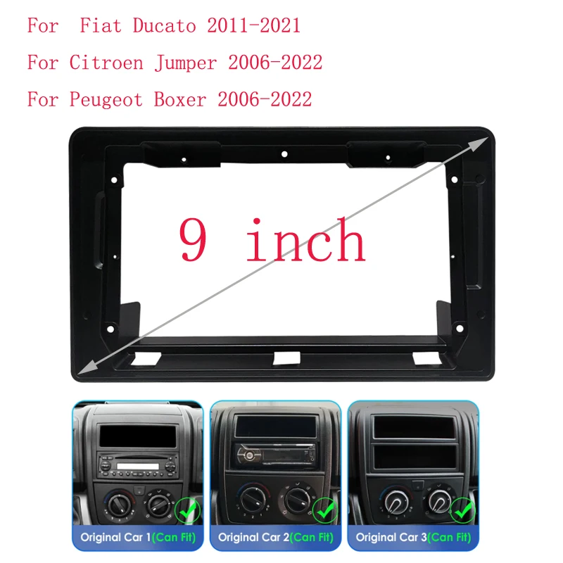 

For Citroen Jumper Peugeot Boxer FIAT Ducato 2006+ car DVD Stereo Frame Plate Adapter Mounting Dash 9 inch Car Radio Fascia