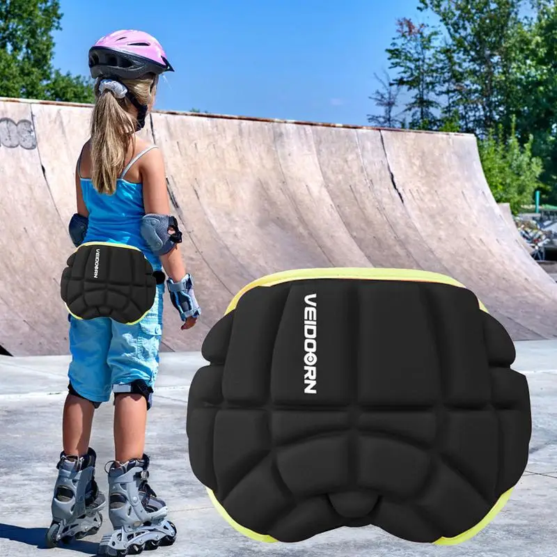 Sports Ski Skate Snowboard Protection Kid Protective Hip Pad Soft Padded Hip Shorts For Skiing Skating Anti-drop Pad