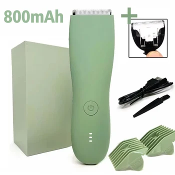 Top Düzeltici Erkekler, Kasık ve Vücut Saç Düzeltici Kasık Erkekler, Değiştirilebilir Seramik Bıçaklı IPX7 Su Geçirmez Elektrikli Vücut Bakımı