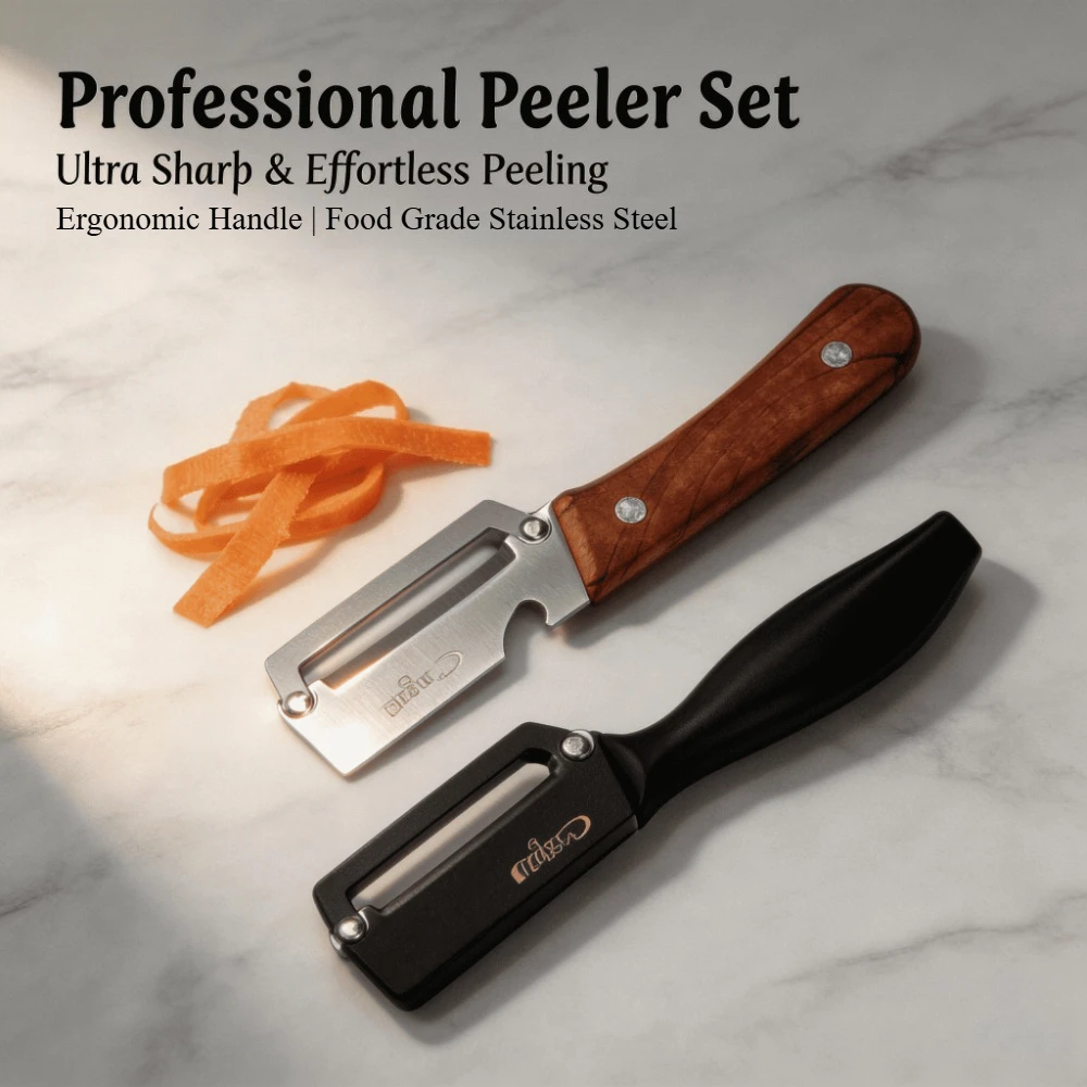 Multi-functional peeler Stainless Steel Vegetable Peeler with Wooden or Stainless Steel Handle Potato Peeler Kitchen-Specific
