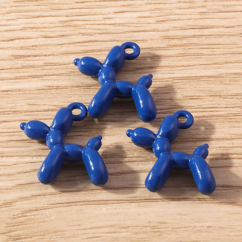 Tusember 10 Stück Cartoon-Anhänger in Bonbonfarben, Tier-Hunde-Charms für die Schmuckherstellung, Ohrringe, Halskette, DIY, Schlüsselanhänger, Bastelbedarf – Detail 15