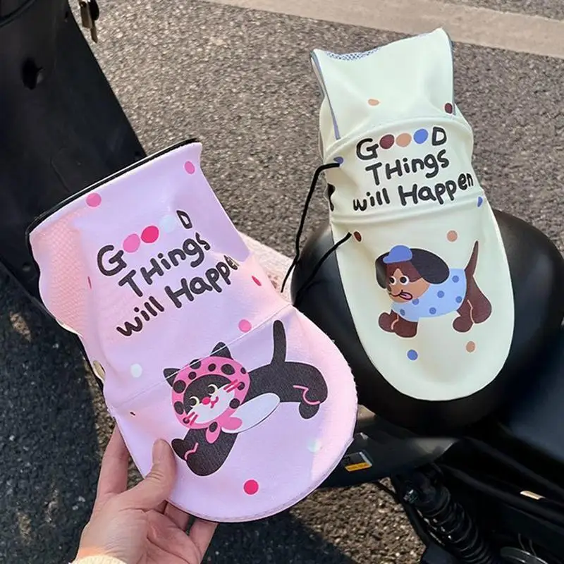 

Motorcycle Handlebar Muffs For Summer Airy Motorcycle Sun Protection Glove Cartoon Motorcycle Sunscreen Glove Grip Hand Sunshade