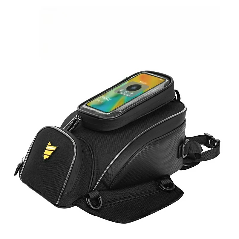 

Waterproof Motorcycle Tank Bag,Touch Screen Phone Pouch Heavy Duty Large Capacity Power Sports Accessories for Men Women Riding