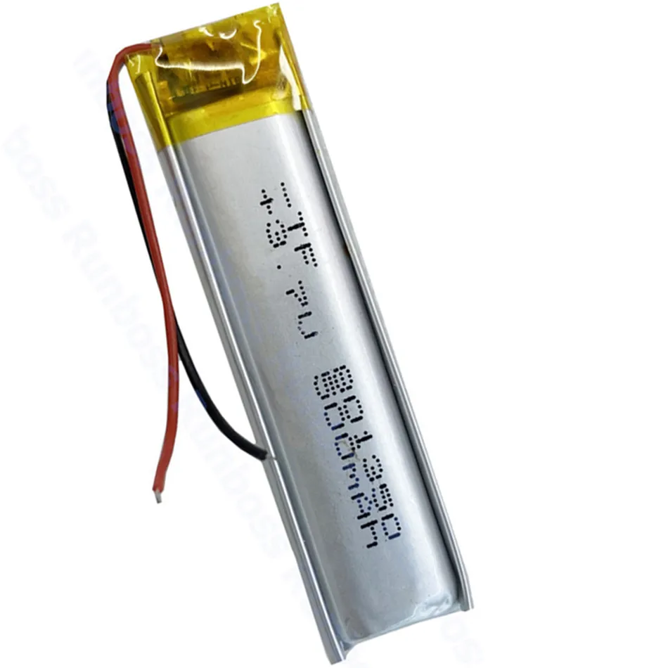 1-10pcs 801350 500mAh 3.7V Lithium Polymer Battery for Speaker Bluetooth Headset MP3 GPS DVD Bluetooth Recorder E-Books Camera