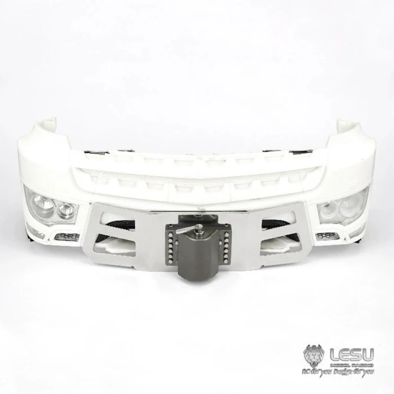 Lesu 1/14 tamiya caminhão lama cabeça modelo modificado acessórios 3348 3363 pára-choques gancho dianteiro G-6130