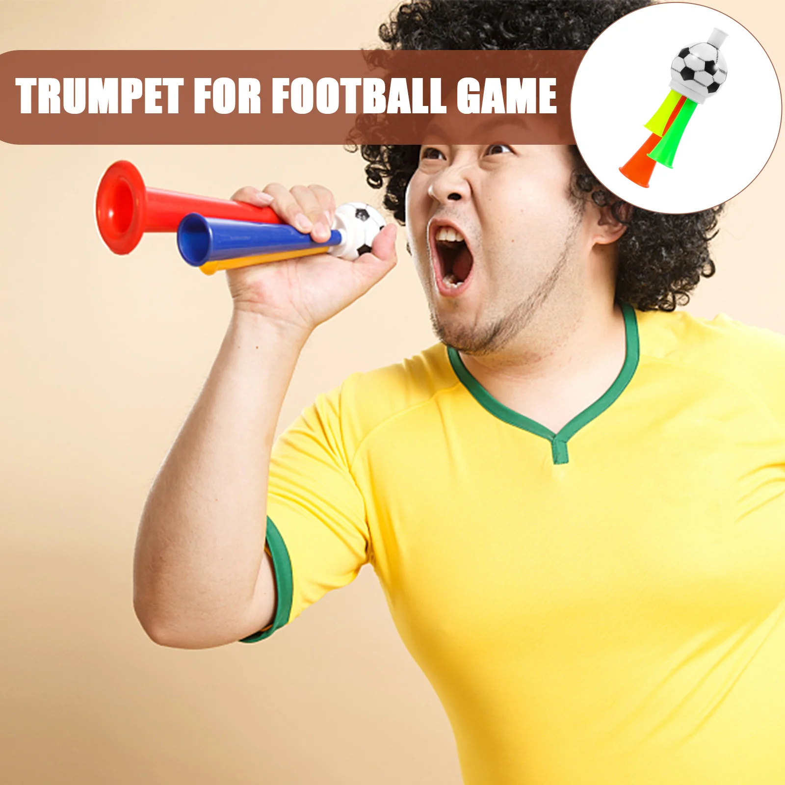 

10Pcs Football Fans Horn Plastic Trumpet Loud Noise Maker Soccer Football Game Fan Party Favor Noise Maker Soccer Fans Trumpet