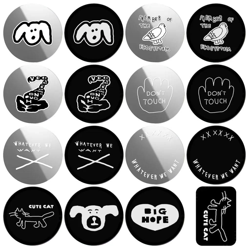 

Наклейка для собаки, магнитная складная подставка для телефона для IPhone Pro Max, держатель, поддержка S25U