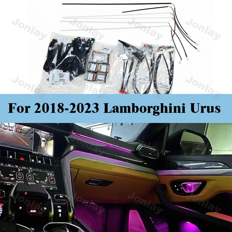 For URUS Ambient Light 2018-2023 Car Led Interior Atmosphere Lamp Decorative Trim Lighting Mood Light Auto Accessor