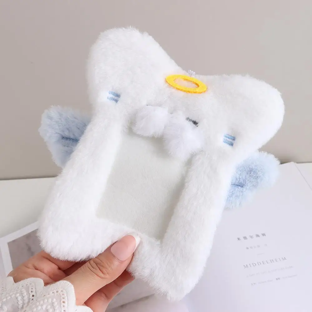 Cute Plush Photocard Case Cartoon Bag Keychain Fox Photocard Case Student Card Holder Idol Photos Protective Cover